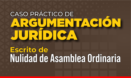 CASO PRÁCTICO DE ARGUMENTACIÓN JURIDICA. ESCRITO DE NULIDAD DE ASAMBLEA ORDINARIA